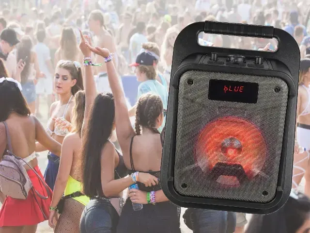 QTX Effect Aqua Splashproof Bluetooth Party Speaker